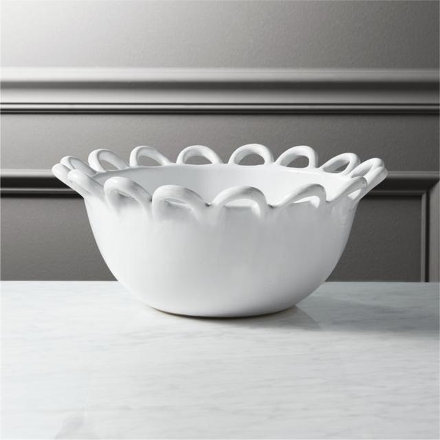 reign white clay bowl