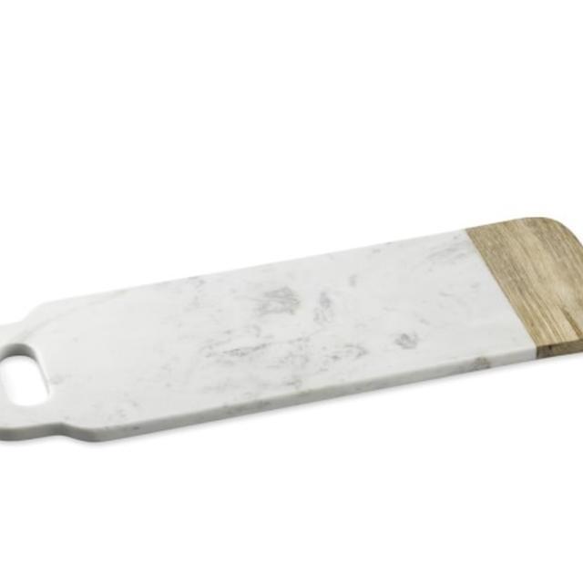 William Sonoma Marble & Wood Cheese Board