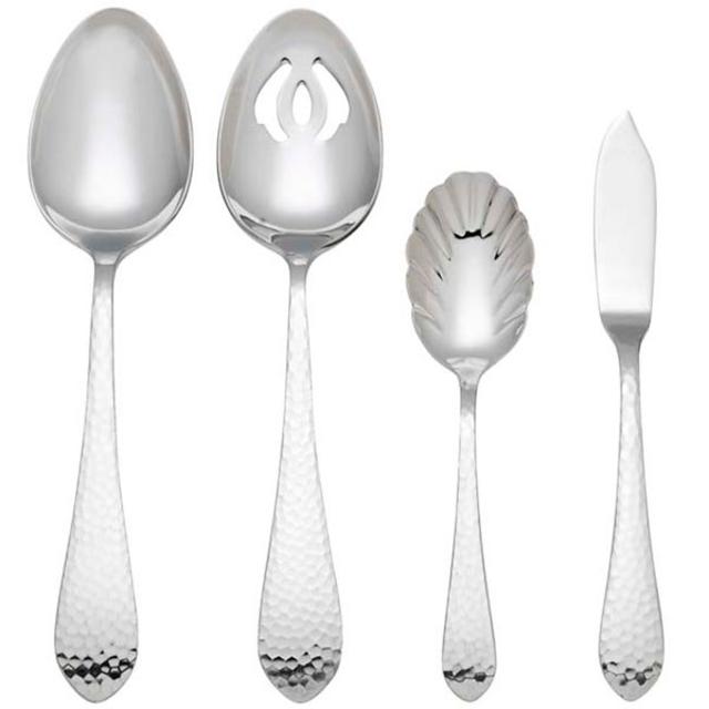 Hammered Antique 4-piece Hostess Set by Reed & Barton
