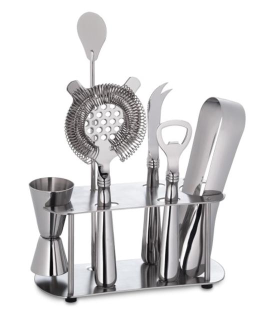 Williams-Sonoma Stainless-Steel Bar Tools Set with Stand