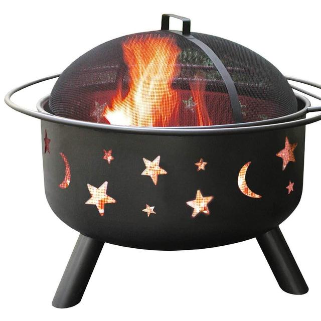 Big Sky Stars and Moons Firepit, Black
