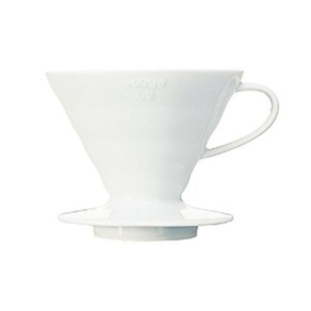 Hario VDC-02W V60 Ceramic Coffee Dripper, White