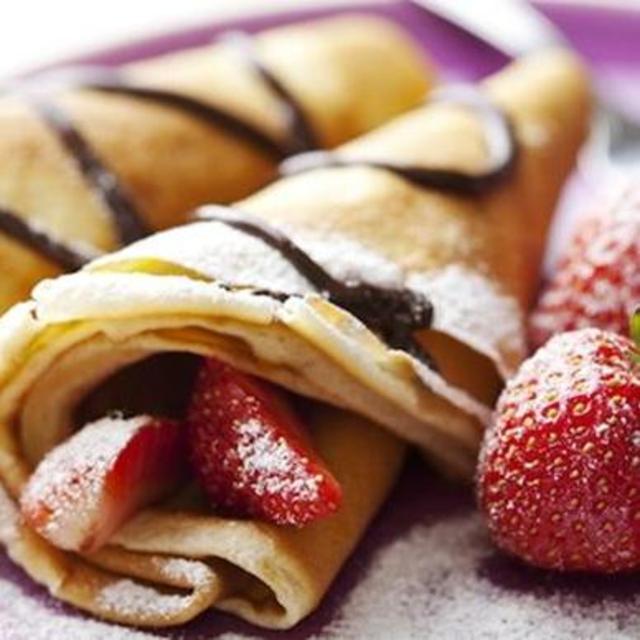 Crepes and ice cream!