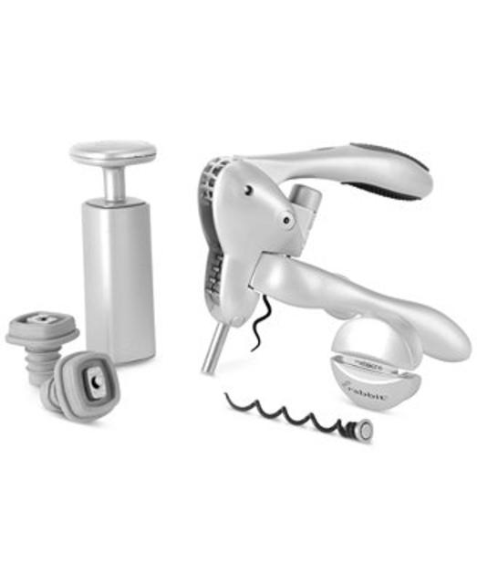 Metrokane Rabbit 6-Piece Corkscrew and Wine Preserver Set - A Macy's Exclusive