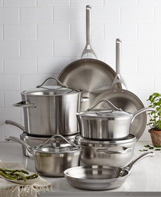 Calphalon Contemporary Stainless Steel 13-Pc. Cookware Set