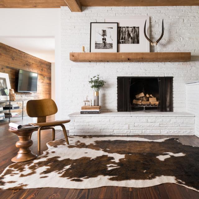 Rawhide Beige/ Brown Rug (5' x 6'6)