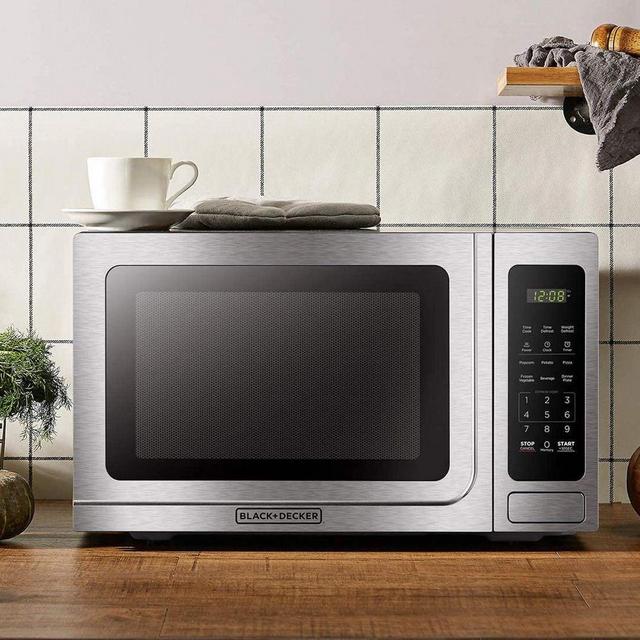 Stainless Steel Countertop Microwave