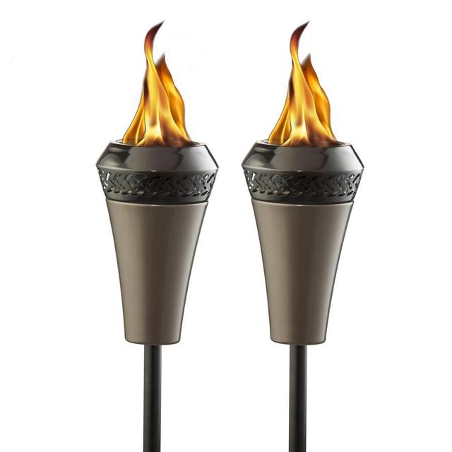 TIKI 2-Pack 66-in Island King Steel Garden Torch