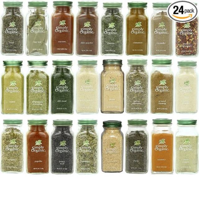 Simply Organic Gourmet Top 24 Spices Set