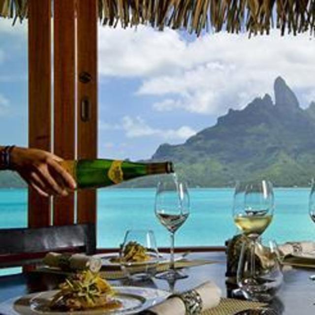 Dinner at Lagoon St. Regis, Bora Bora