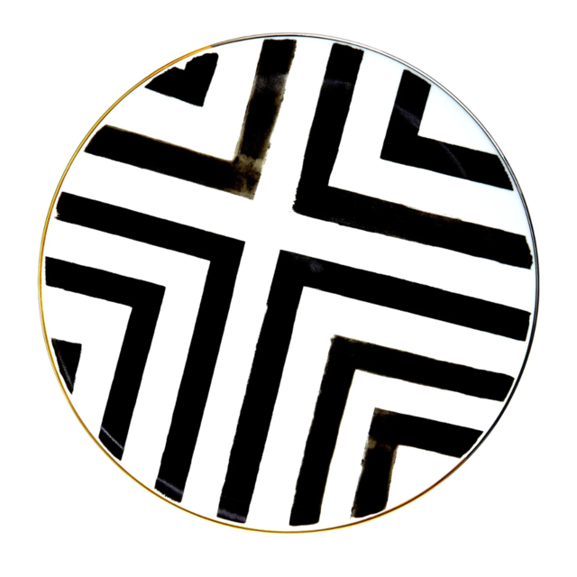 Sol Y Sombra Porcelain Charger Plate