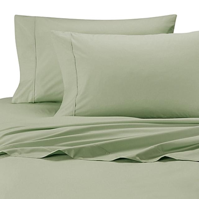 Wamsutta® Cool Touch Percale Egyptian Cotton King Flat Sheet in Green