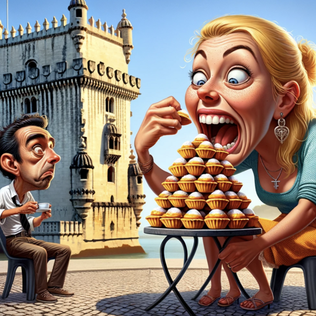 Jess eats 100 Pasteis de Belem in Lisbon