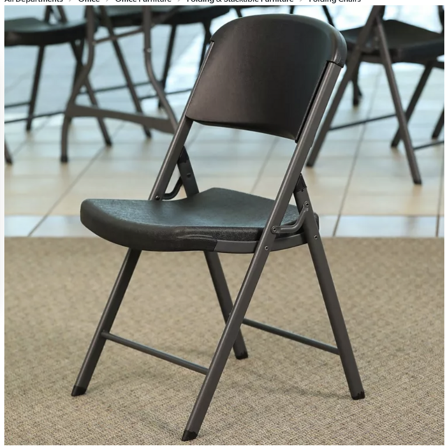 Lifetime Commercial Grade Contoured Folding Chair