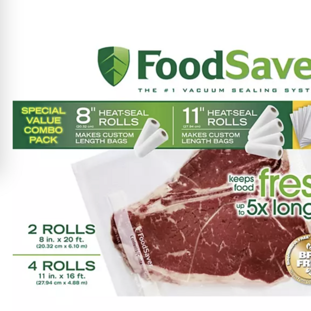 FoodSaver Roll Combo Pack
