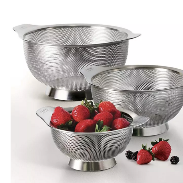 Tramontina Stainless Steel Colanders, 3 Pack