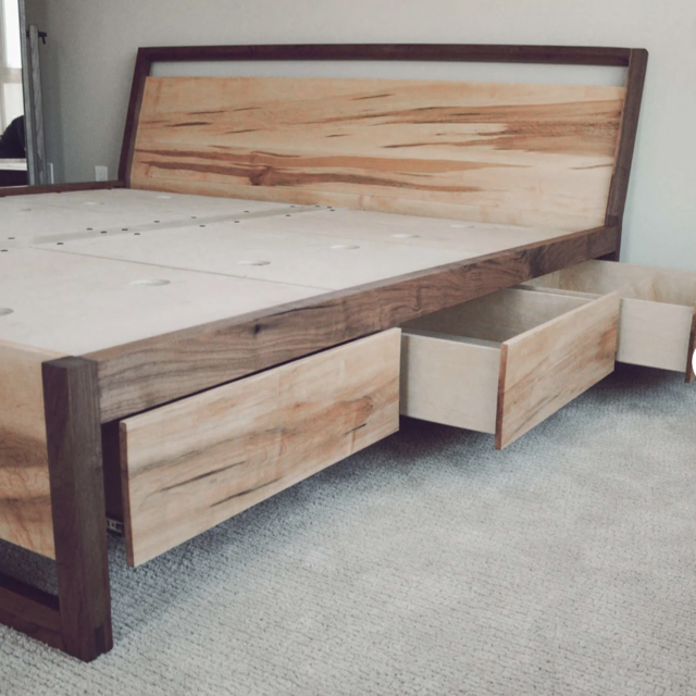 Custom Amish made bed