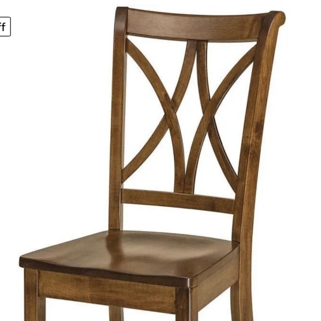 Custom built Amish dining chair