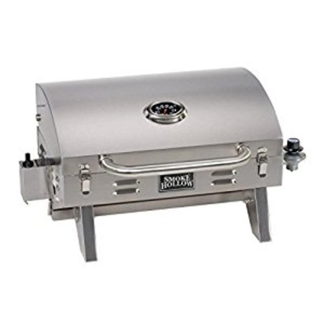 Smoke Hollow 205 Stainless Steel Tabletop Propane Gas Grill