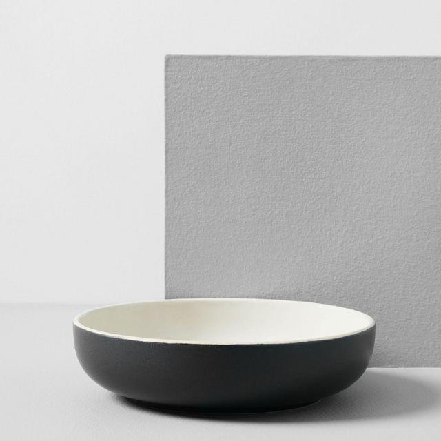 Kaloh Stoneware Pasta Bowl in Black