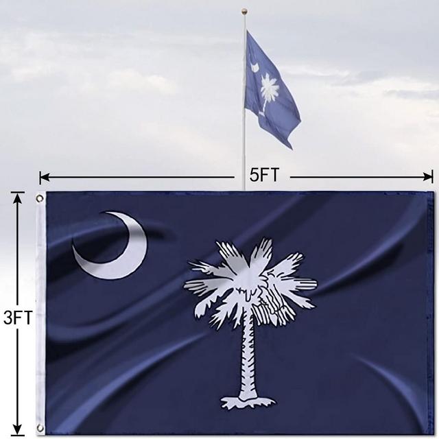 South Carolina Flag 3x5 FT Outside