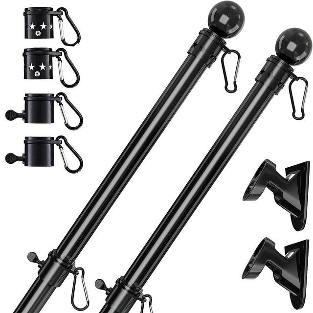 YeYeBest Flag Pole, 5 FT-2PACK Flag Pole Kit for House