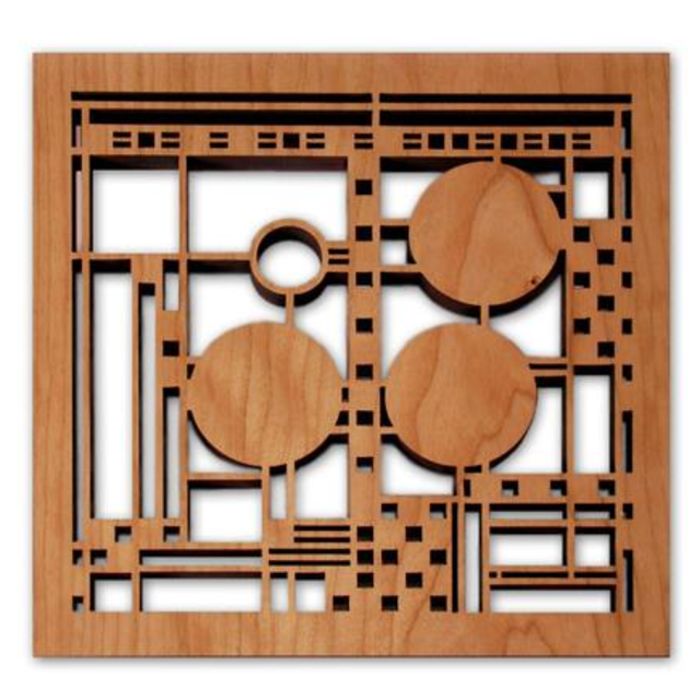 Frank Lloyd Wright Coonley Hardwood Trivet