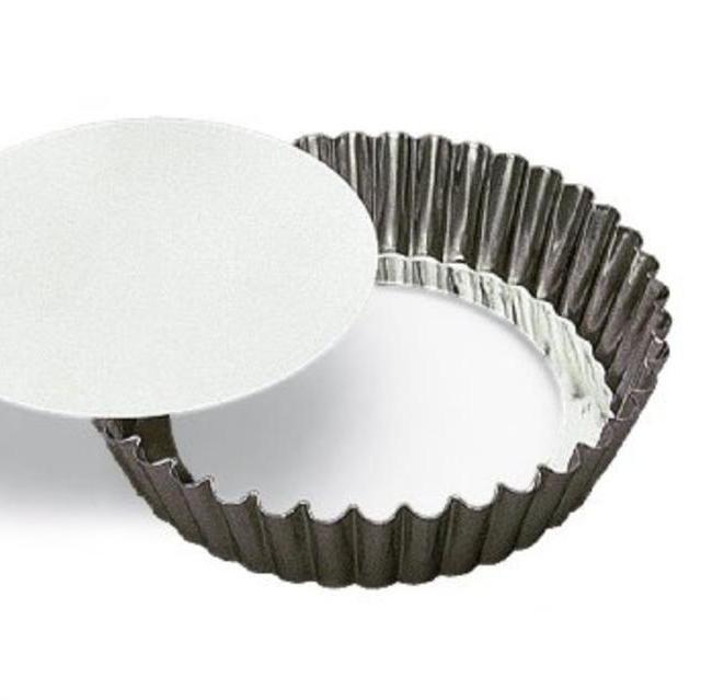 SCI Scandicrafts Fluted Deep Tart/Quiche Mold, Removable Bottom 10-inch Diameter by 2-inch Deep
