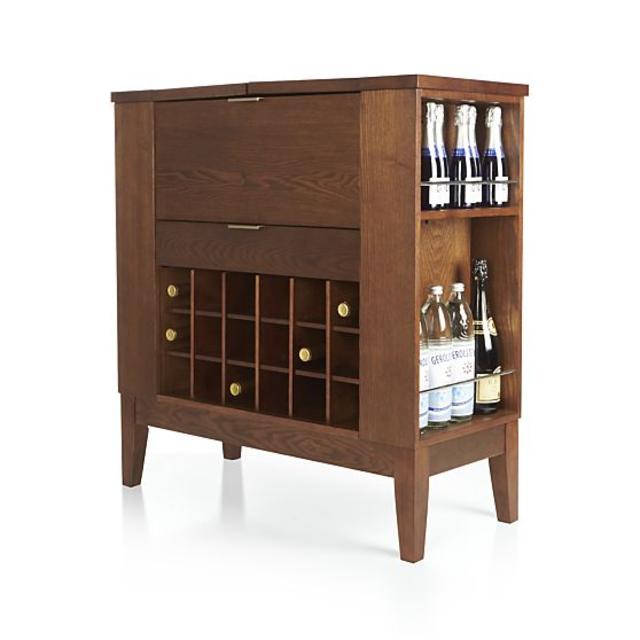 Crate and Barrel Parker Spirits Bourbon Cabinet