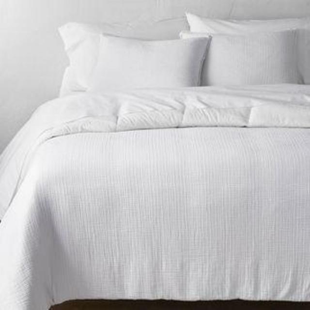 Textured Chambray Cotton Comforter & Sham Set - Casaluna™