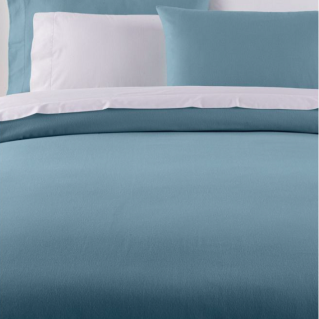 Ultrasoft Comfort Flannel Comforter Cover - Queen - Bay Blue
