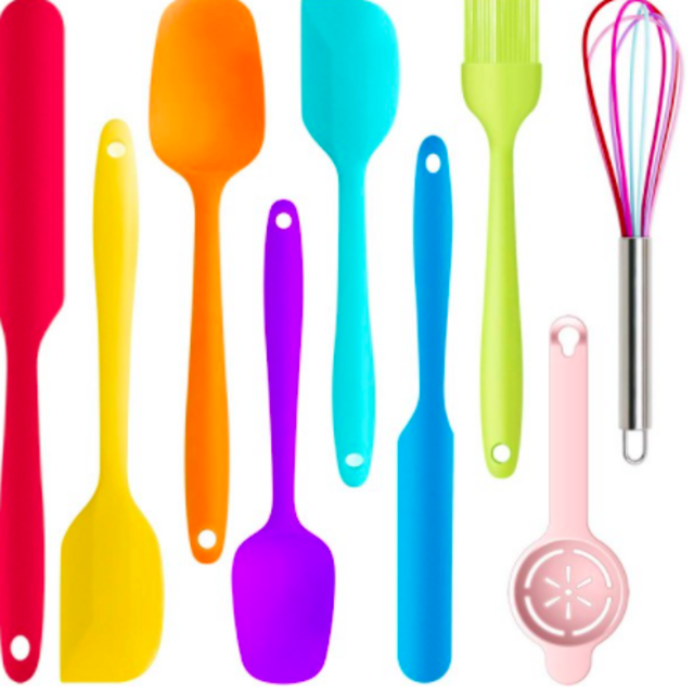 9 Pcs Silicone Spatula Set
