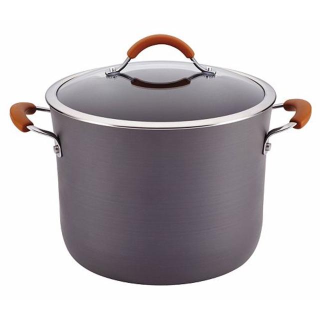 Rachael Ray Cucina 10-qt. Hard-Anodized Nonstick Covered Stockpot