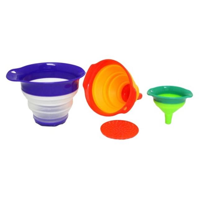 Squish 5 Piece Funnel & Liquid Measuring Set