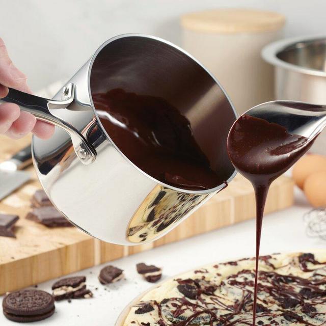 1.5 Qt Tramontina Gourmet Tri-Ply Clad Stainless Steel Induction-Ready Covered Sauce Pan