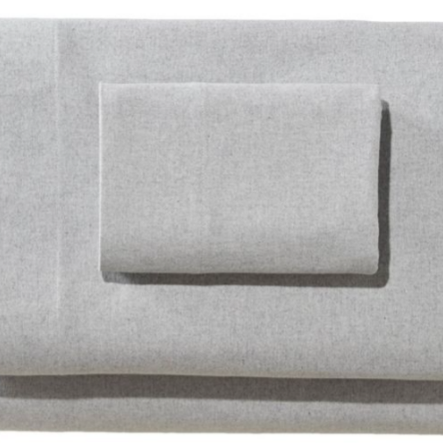 Ultrasoft Comfort Flannel Sheet Set - Queen Heather Gray