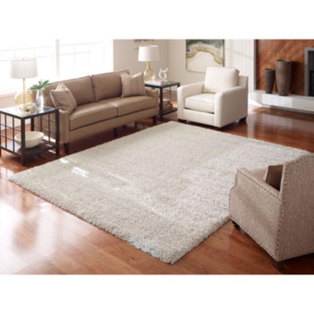 Thomasville Marketplace Luxury Machine-made Shag Rug - Cream Color