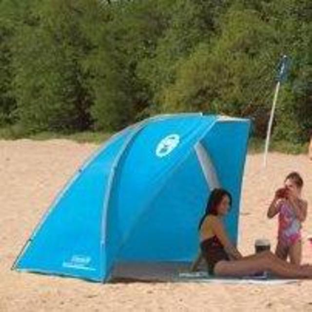 Coleman Portable Sun Shade Beach Tent with UPF 50+