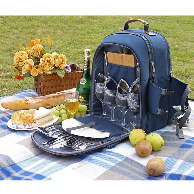Picnic Backpack for 4 Person Set