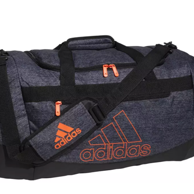 adidas Defender IV Medium Duffel Bag JERSEY BLK/SOLAR RED/BLK