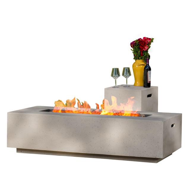 Belle Stone Propane Gas Fire Pit Table