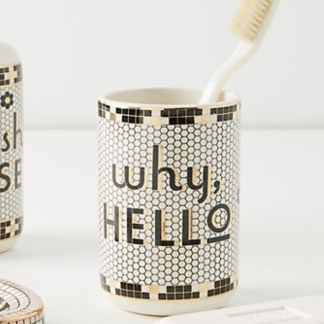 Why hello tooth brush holder