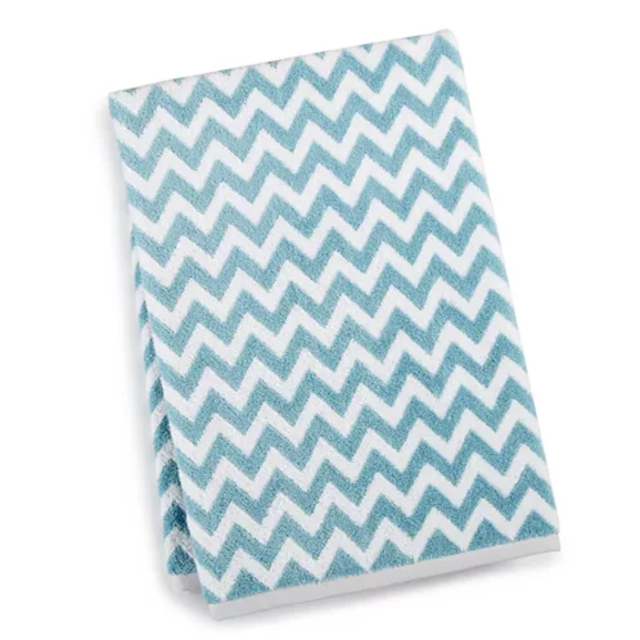 Chevron Spa Bath Towel OCEAN