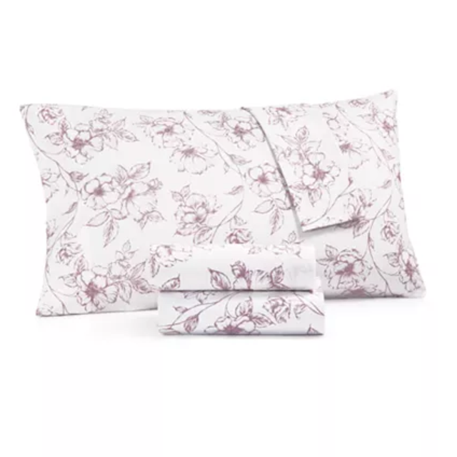 QUEEN Printed Sheet Sets, 400 Thread Count Lavendar