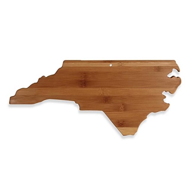 Totally Bamboo North Carolina State Shaped Cutting/Serving Board