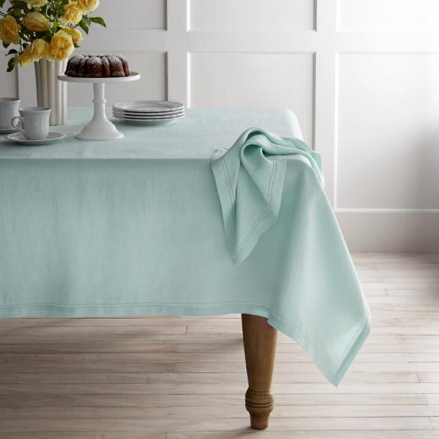 Linen Double Hemstitch Tablecloth