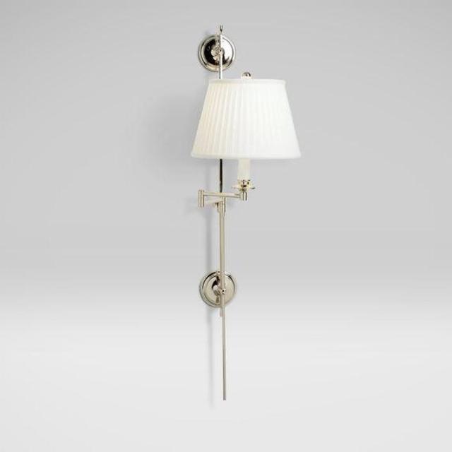 Clairmont Nickel Fabric Shade Sconce