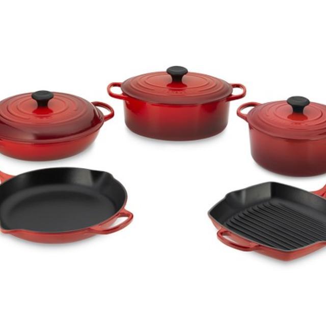 Le Creuset Signature Cast-Iron 8-Piece Cookware Set