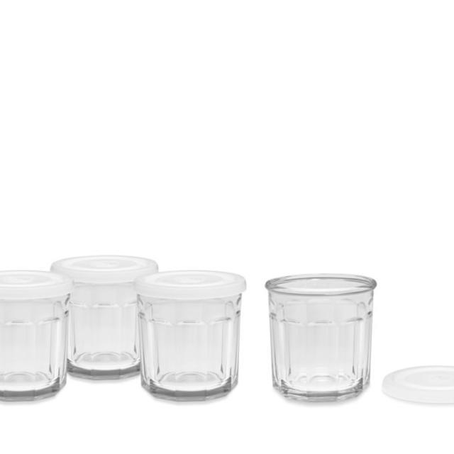 10 oz. Working Glasses with Lids, Set of 4
