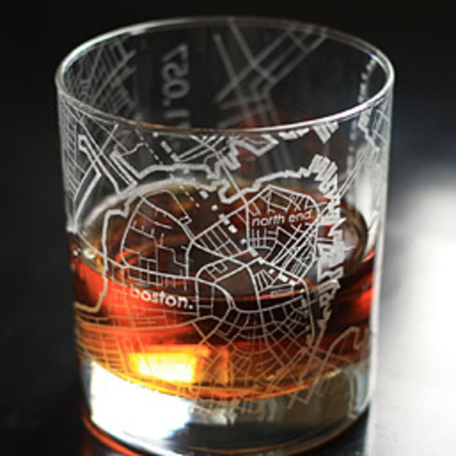 City Map Glass (Boston)